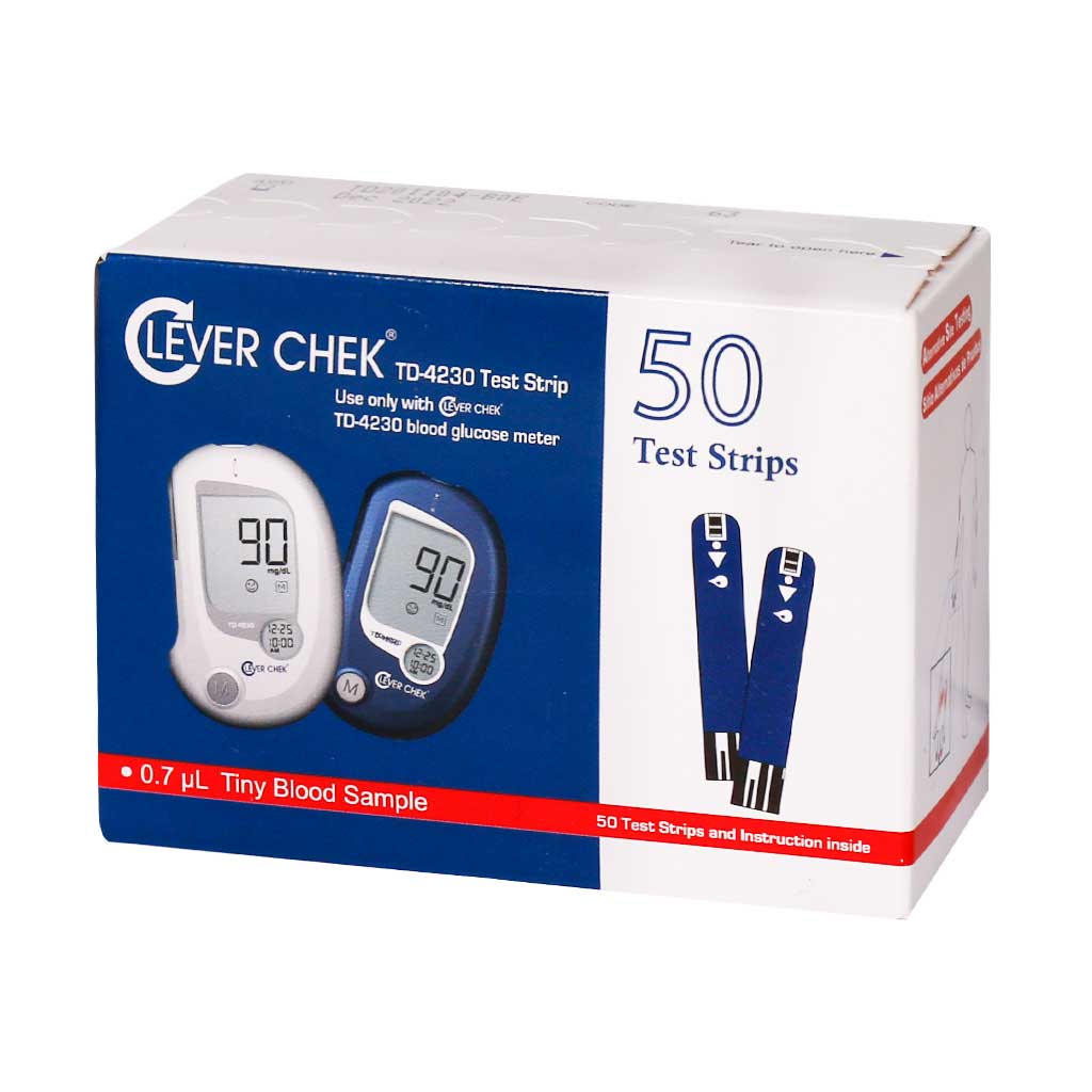 نوار تست قند خون کلورچک (clever chek)