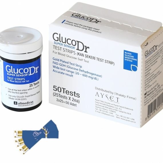 نوار تست قند خون گلوکو داکتر (GlucoDr AGM-4000)