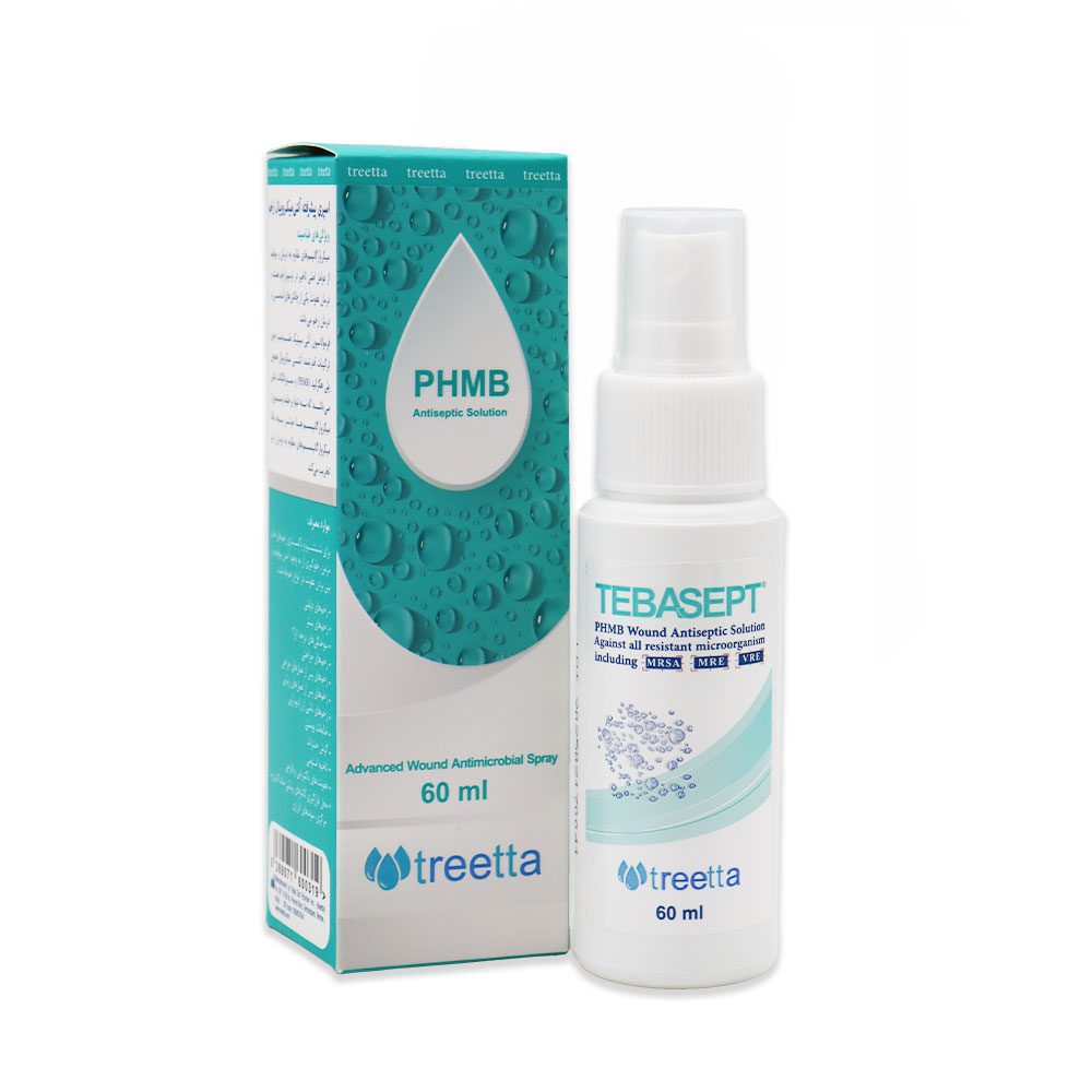اسپری ضدباکتری زخم تریتا مدل طباسپت 60ml