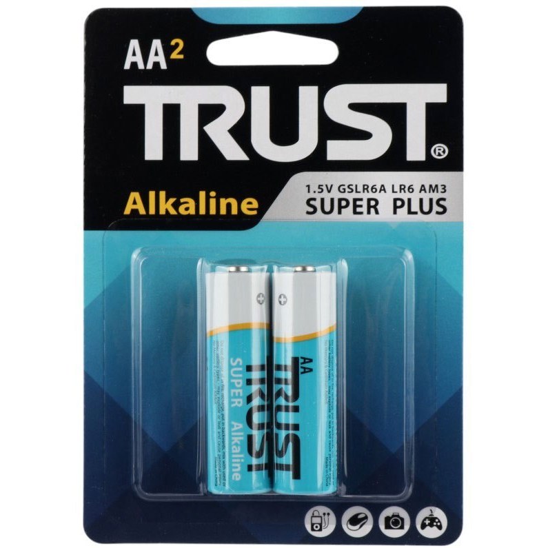 باتری قلمی تراست Alkaline Super Plus (بسته ۲ عددی)