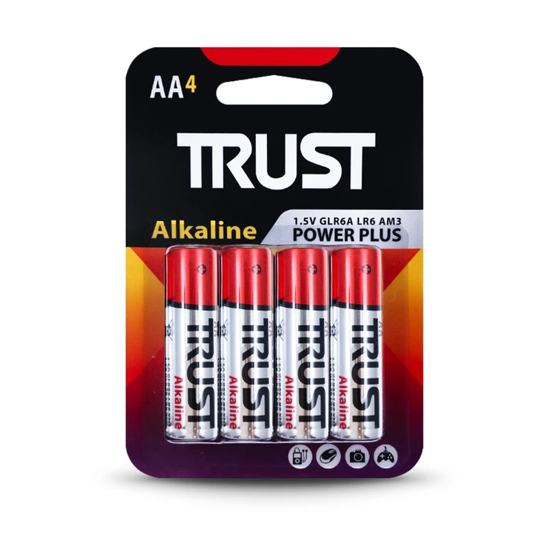 باتری قلمی تراست Alkaline Power Plus (بسته ۴ عددی)