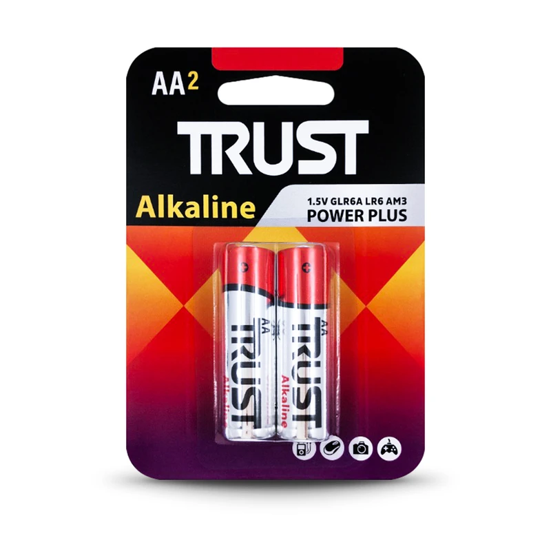 باتری قلمی تراست Alkaline Power Plus (بسته ۲ عددی)