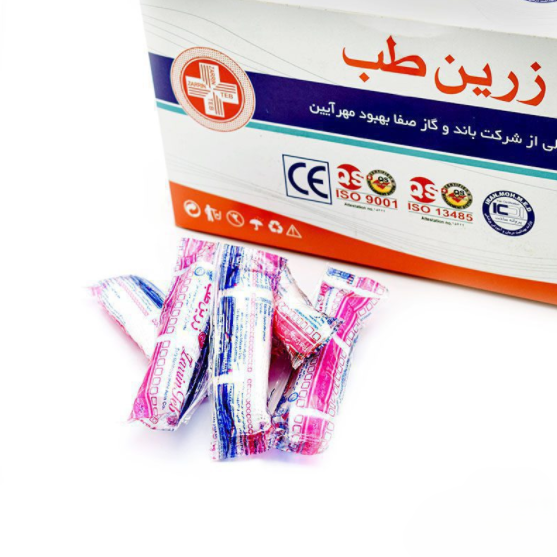 باند پانسمان کنار بافت زرین طب 15 سانتیمتر